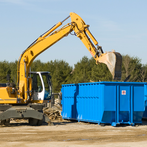 are there any restrictions on where a residential dumpster can be placed in Grover PA